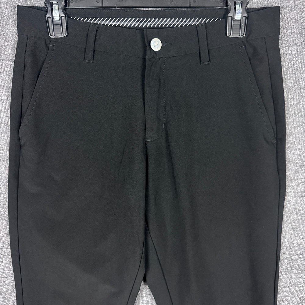 Primo Pants Mens 30 Short Black Tapered Golf Stretch Performance Ankle Zip‎